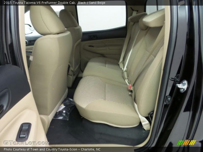 Black / Sand Beige 2015 Toyota Tacoma V6 PreRunner Double Cab