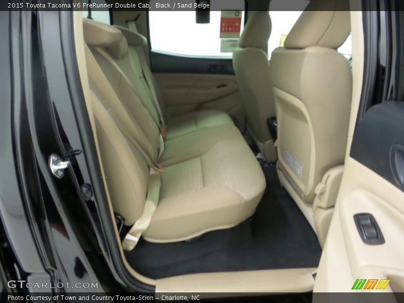 Black / Sand Beige 2015 Toyota Tacoma V6 PreRunner Double Cab