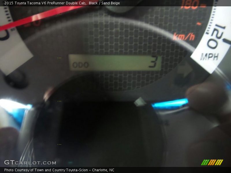 Black / Sand Beige 2015 Toyota Tacoma V6 PreRunner Double Cab