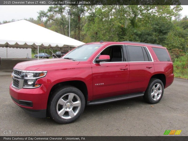 Crystal Red Tintcoat / Jet Black 2015 Chevrolet Tahoe LT 4WD