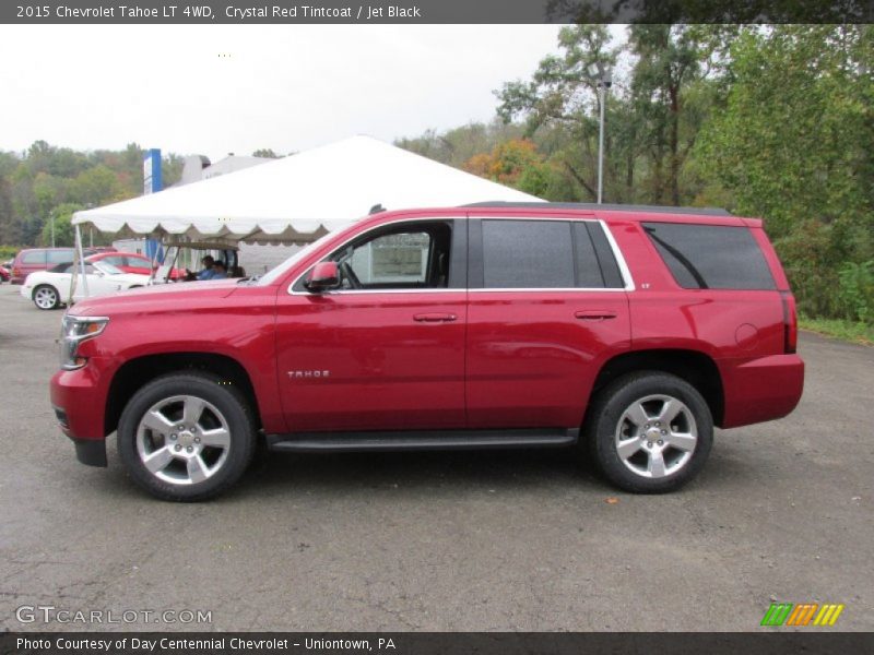 Crystal Red Tintcoat / Jet Black 2015 Chevrolet Tahoe LT 4WD
