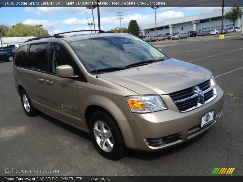Light Sandstone Metallic / Medium Slate Gray/Light Shale 2008 Dodge Grand Caravan SXT