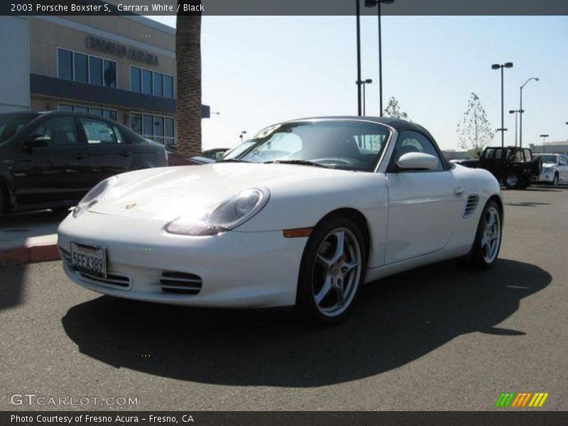 Carrara White / Black 2003 Porsche Boxster S