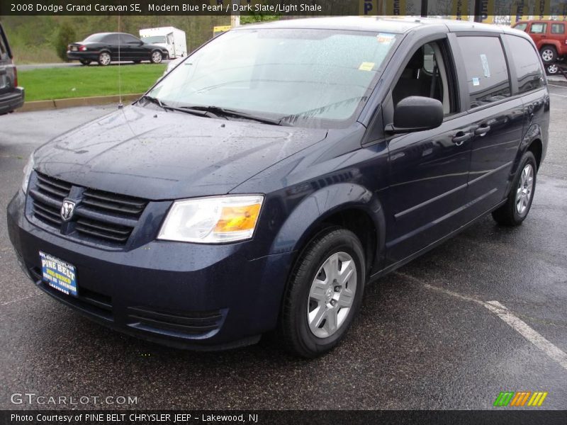 Modern Blue Pearl / Dark Slate/Light Shale 2008 Dodge Grand Caravan SE