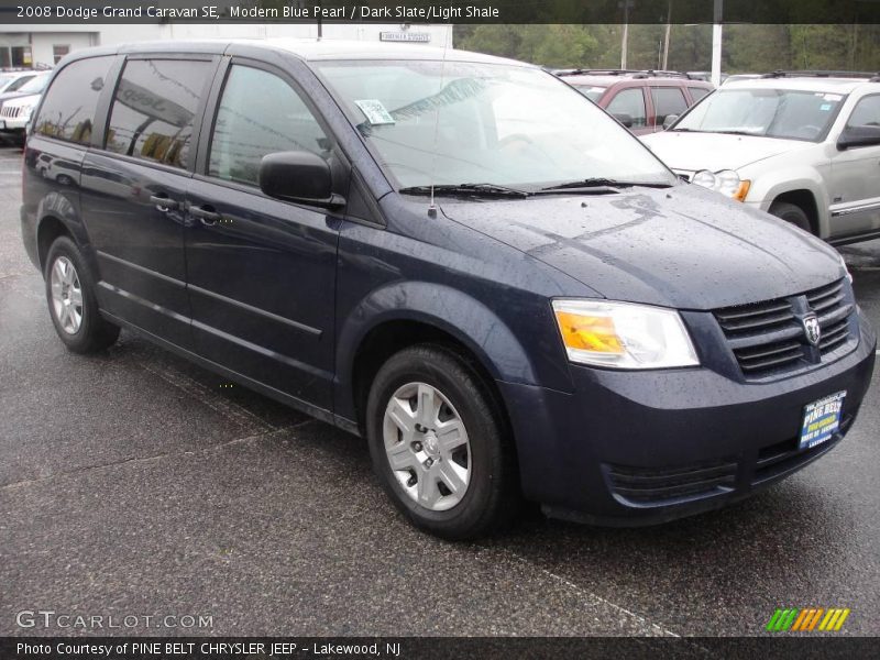 Modern Blue Pearl / Dark Slate/Light Shale 2008 Dodge Grand Caravan SE
