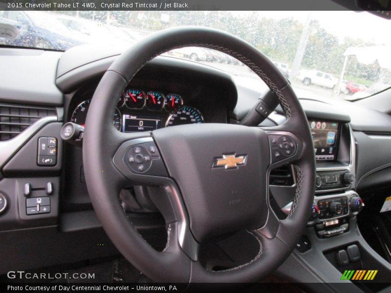Crystal Red Tintcoat / Jet Black 2015 Chevrolet Tahoe LT 4WD