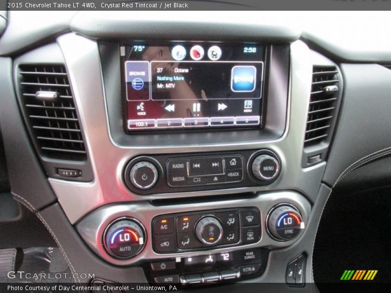 Crystal Red Tintcoat / Jet Black 2015 Chevrolet Tahoe LT 4WD