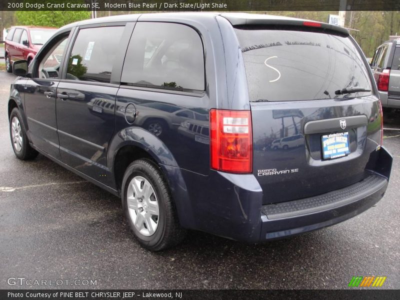 Modern Blue Pearl / Dark Slate/Light Shale 2008 Dodge Grand Caravan SE