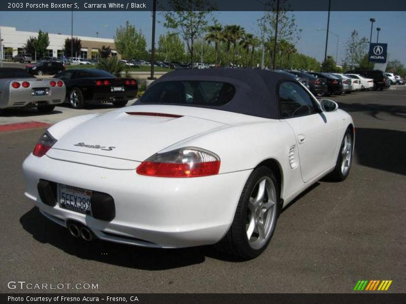 Carrara White / Black 2003 Porsche Boxster S