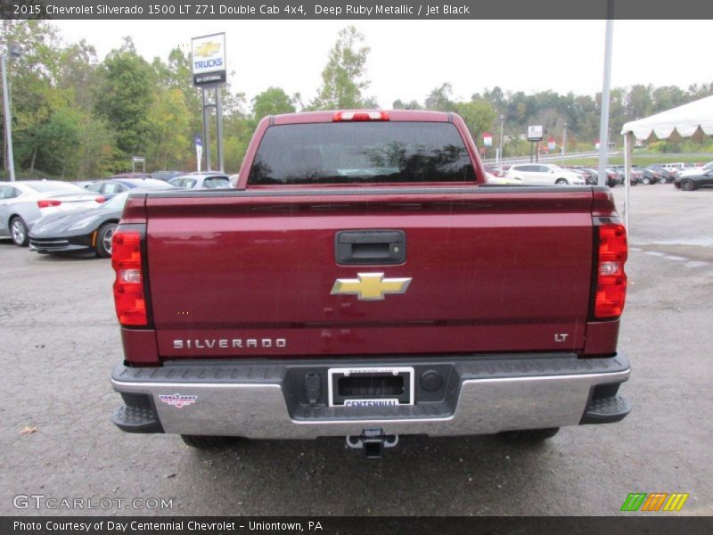 Deep Ruby Metallic / Jet Black 2015 Chevrolet Silverado 1500 LT Z71 Double Cab 4x4