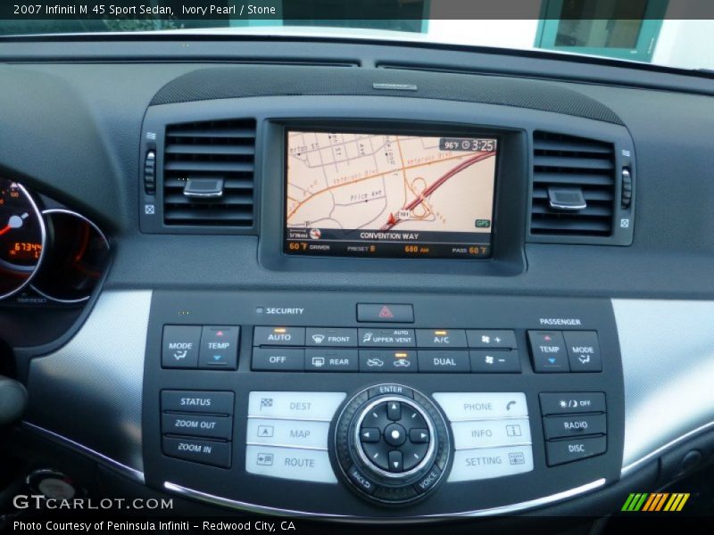 Ivory Pearl / Stone 2007 Infiniti M 45 Sport Sedan