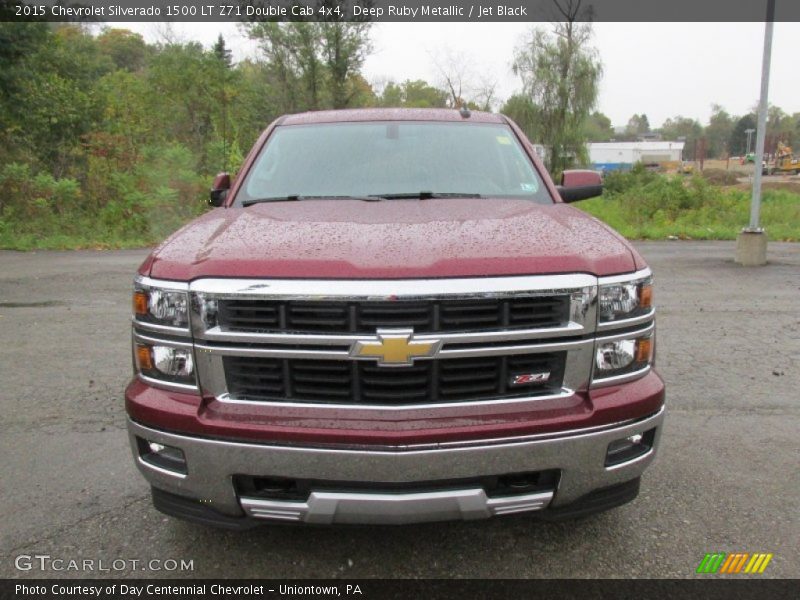 Deep Ruby Metallic / Jet Black 2015 Chevrolet Silverado 1500 LT Z71 Double Cab 4x4