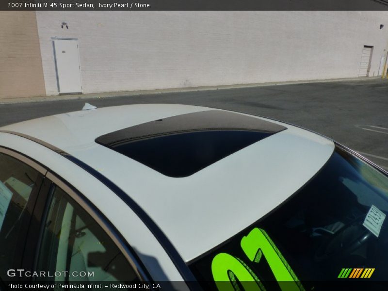 Ivory Pearl / Stone 2007 Infiniti M 45 Sport Sedan
