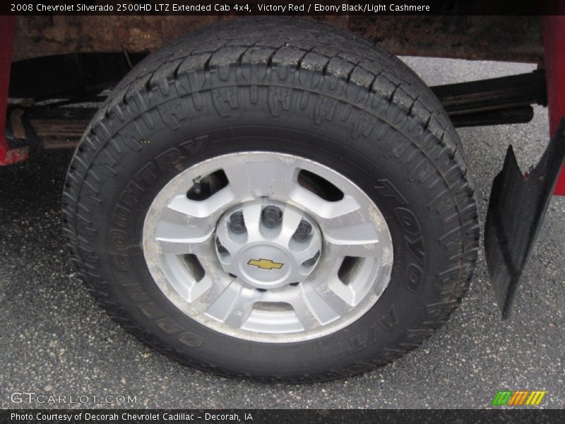 Victory Red / Ebony Black/Light Cashmere 2008 Chevrolet Silverado 2500HD LTZ Extended Cab 4x4
