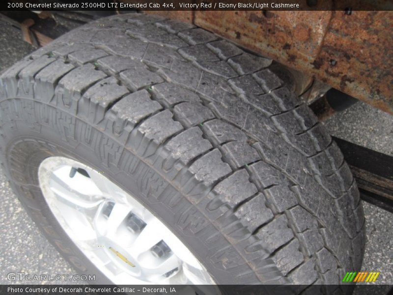 Victory Red / Ebony Black/Light Cashmere 2008 Chevrolet Silverado 2500HD LTZ Extended Cab 4x4