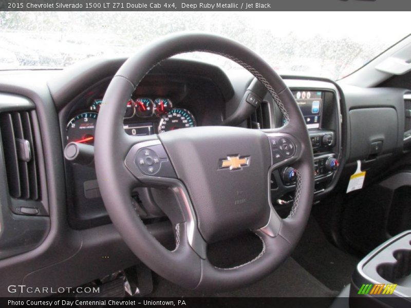 Deep Ruby Metallic / Jet Black 2015 Chevrolet Silverado 1500 LT Z71 Double Cab 4x4