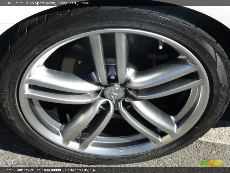Ivory Pearl / Stone 2007 Infiniti M 45 Sport Sedan