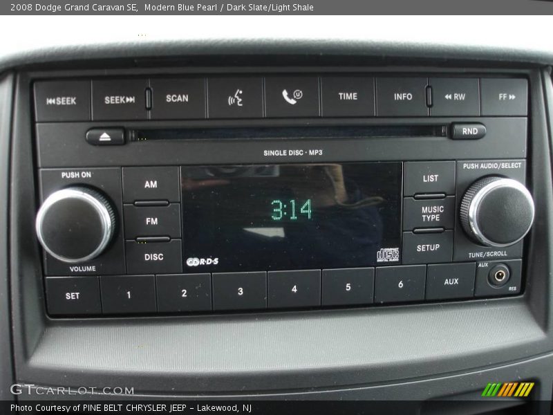 Modern Blue Pearl / Dark Slate/Light Shale 2008 Dodge Grand Caravan SE