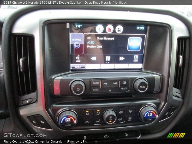 Deep Ruby Metallic / Jet Black 2015 Chevrolet Silverado 1500 LT Z71 Double Cab 4x4