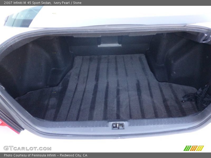 Ivory Pearl / Stone 2007 Infiniti M 45 Sport Sedan