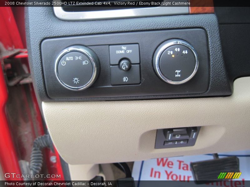 Victory Red / Ebony Black/Light Cashmere 2008 Chevrolet Silverado 2500HD LTZ Extended Cab 4x4