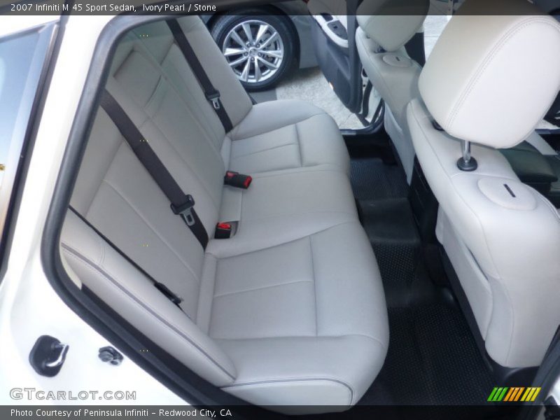 Ivory Pearl / Stone 2007 Infiniti M 45 Sport Sedan