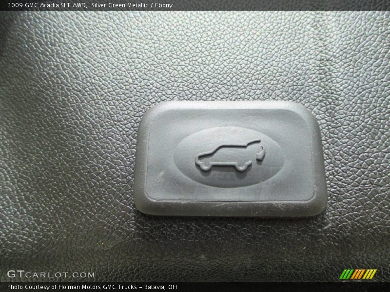 Silver Green Metallic / Ebony 2009 GMC Acadia SLT AWD