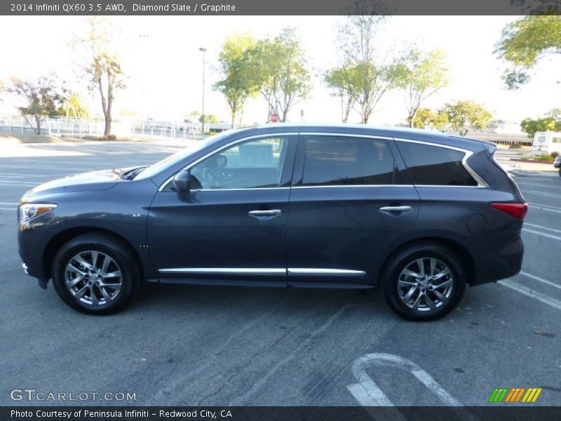 Diamond Slate / Graphite 2014 Infiniti QX60 3.5 AWD