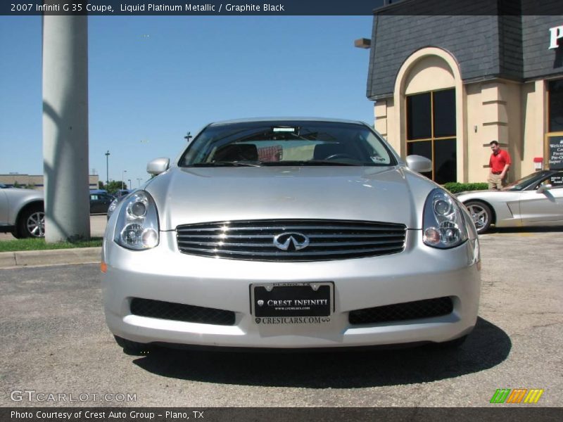 Liquid Platinum Metallic / Graphite Black 2007 Infiniti G 35 Coupe