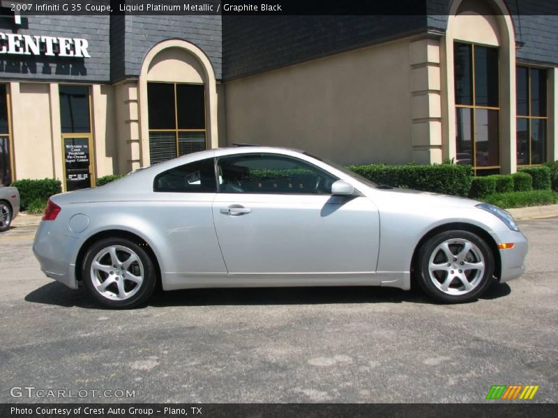 Liquid Platinum Metallic / Graphite Black 2007 Infiniti G 35 Coupe