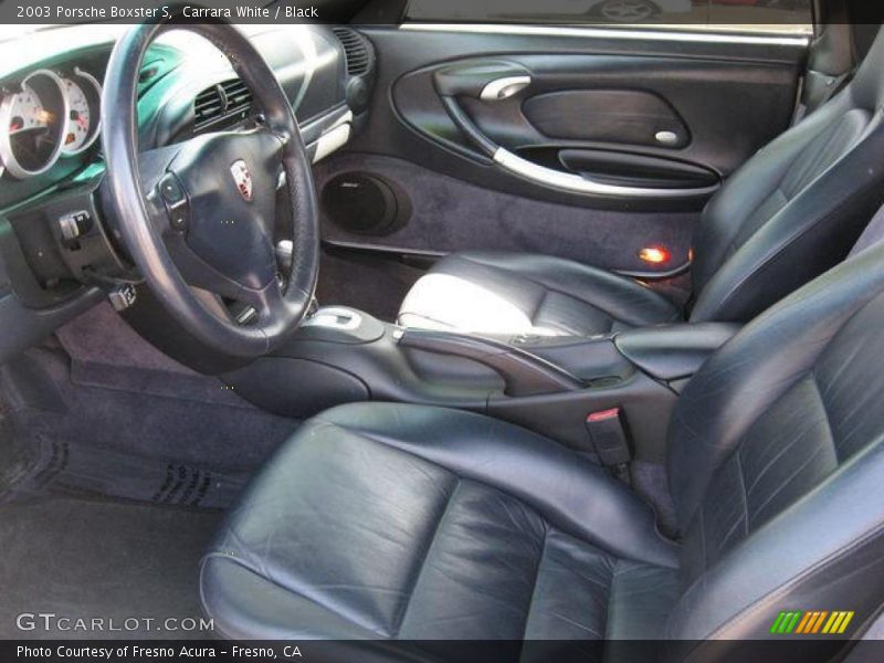Carrara White / Black 2003 Porsche Boxster S