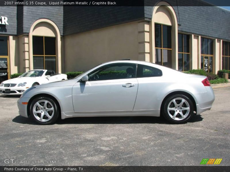 Liquid Platinum Metallic / Graphite Black 2007 Infiniti G 35 Coupe
