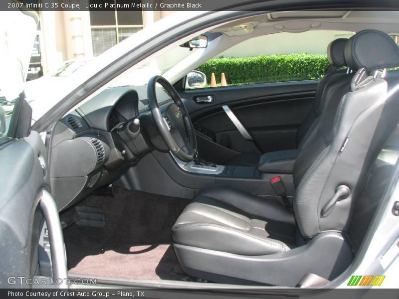 Liquid Platinum Metallic / Graphite Black 2007 Infiniti G 35 Coupe