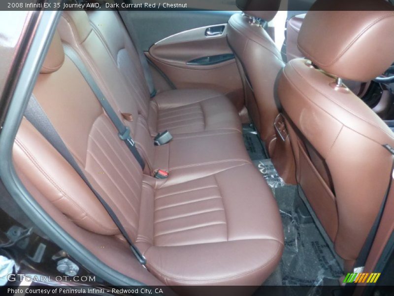 Dark Currant Red / Chestnut 2008 Infiniti EX 35 Journey AWD