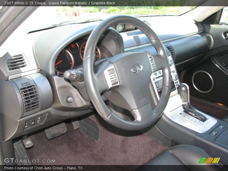 Liquid Platinum Metallic / Graphite Black 2007 Infiniti G 35 Coupe
