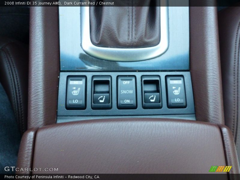 Dark Currant Red / Chestnut 2008 Infiniti EX 35 Journey AWD