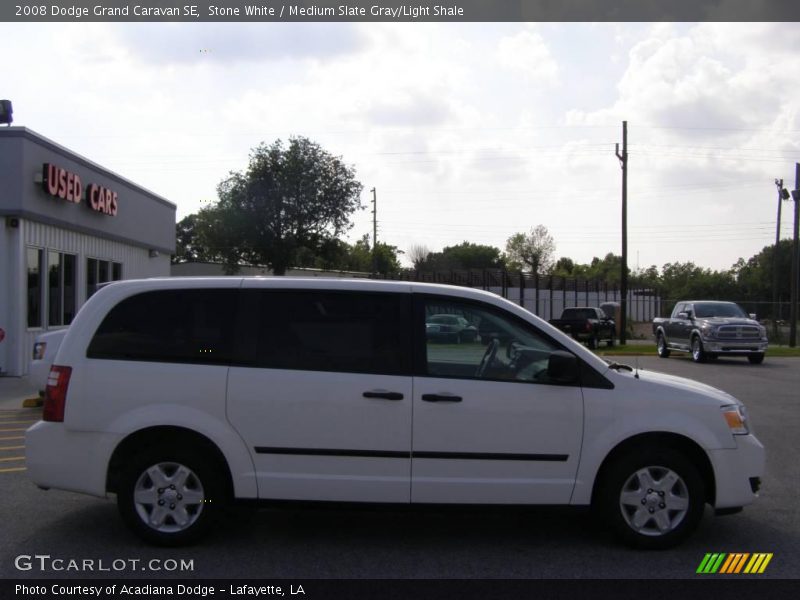 Stone White / Medium Slate Gray/Light Shale 2008 Dodge Grand Caravan SE