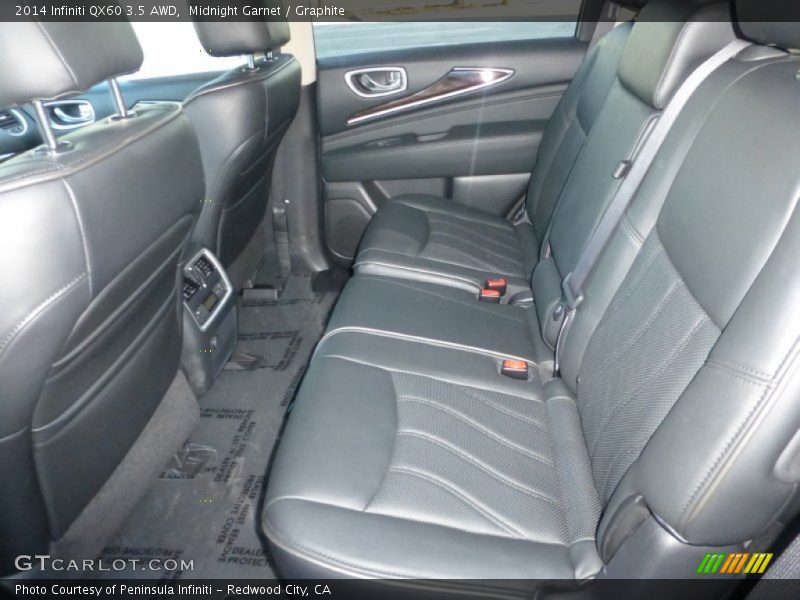 Rear Seat of 2014 QX60 3.5 AWD