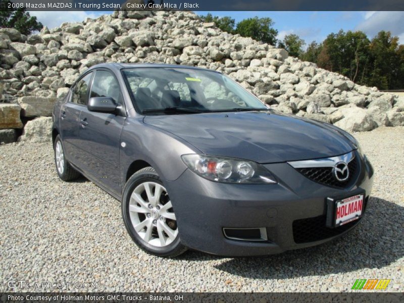Galaxy Gray Mica / Black 2008 Mazda MAZDA3 i Touring Sedan