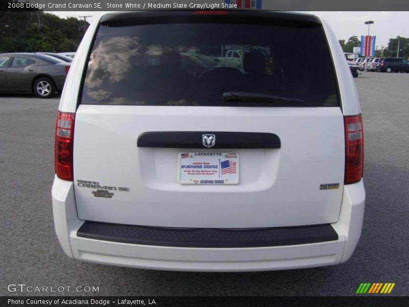 Stone White / Medium Slate Gray/Light Shale 2008 Dodge Grand Caravan SE