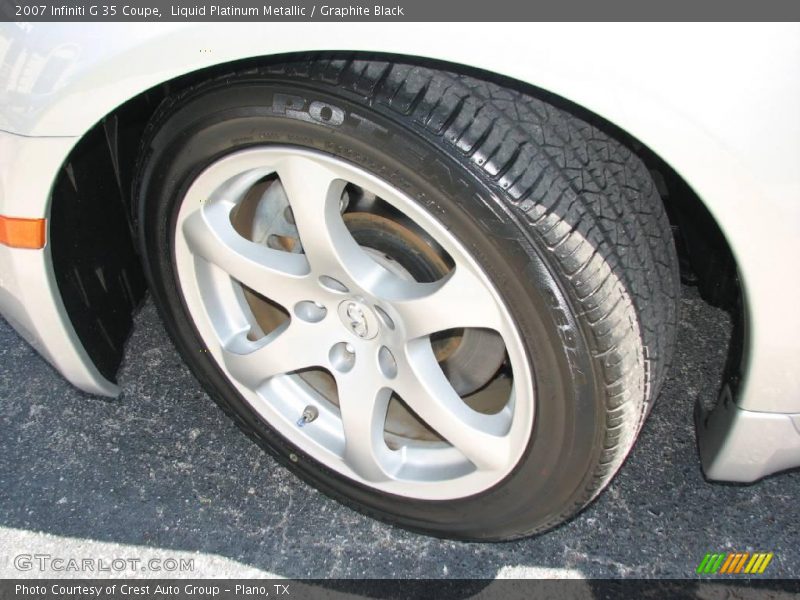 Liquid Platinum Metallic / Graphite Black 2007 Infiniti G 35 Coupe