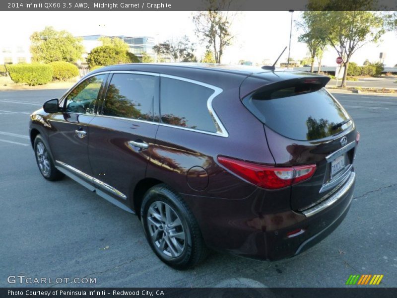 Midnight Garnet / Graphite 2014 Infiniti QX60 3.5 AWD