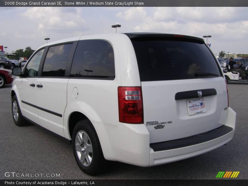 Stone White / Medium Slate Gray/Light Shale 2008 Dodge Grand Caravan SE