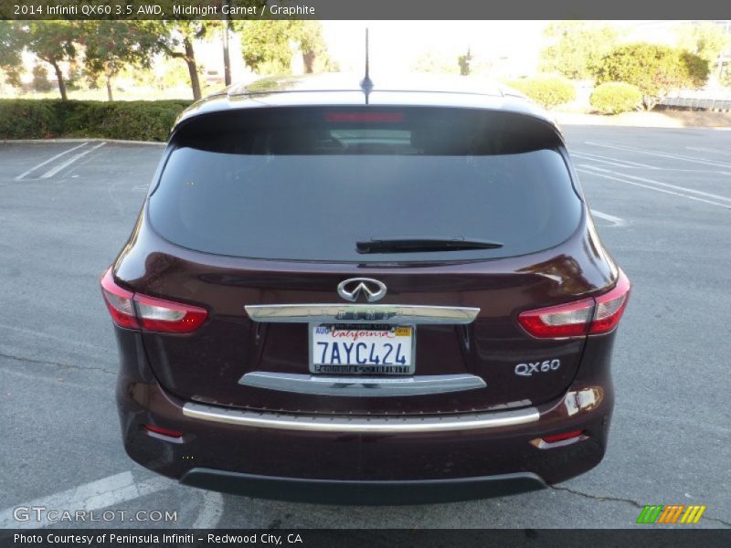 Midnight Garnet / Graphite 2014 Infiniti QX60 3.5 AWD