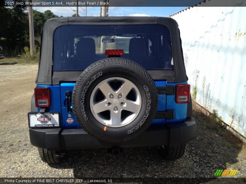 Hydro Blue Pearl / Black 2015 Jeep Wrangler Sport S 4x4
