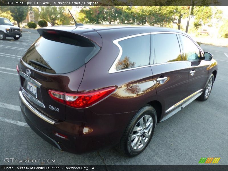Midnight Garnet / Graphite 2014 Infiniti QX60 3.5 AWD