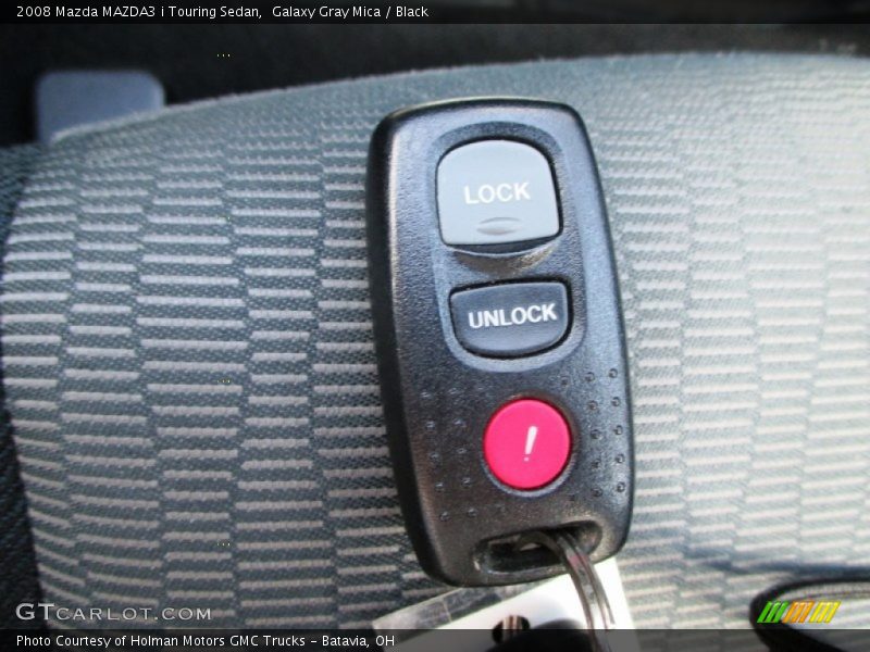 Galaxy Gray Mica / Black 2008 Mazda MAZDA3 i Touring Sedan
