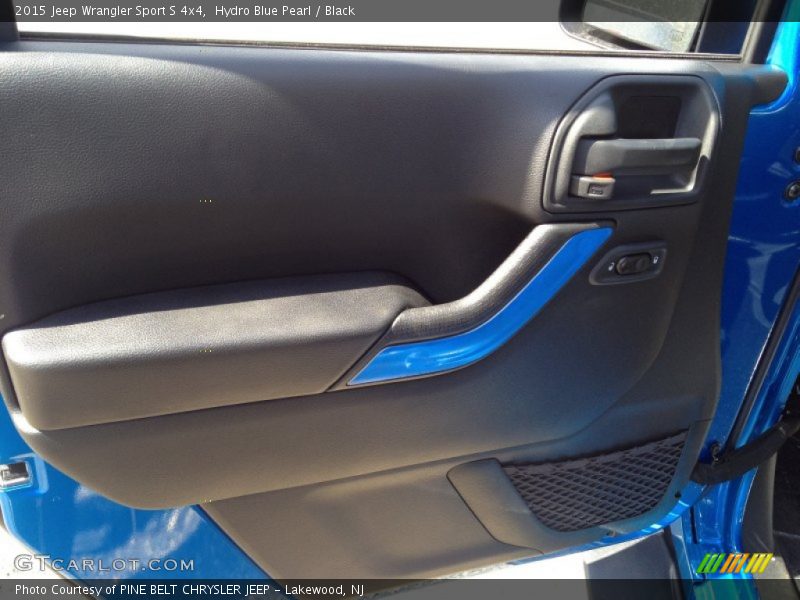 Hydro Blue Pearl / Black 2015 Jeep Wrangler Sport S 4x4