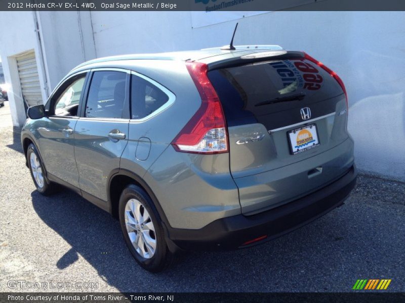 Opal Sage Metallic / Beige 2012 Honda CR-V EX-L 4WD