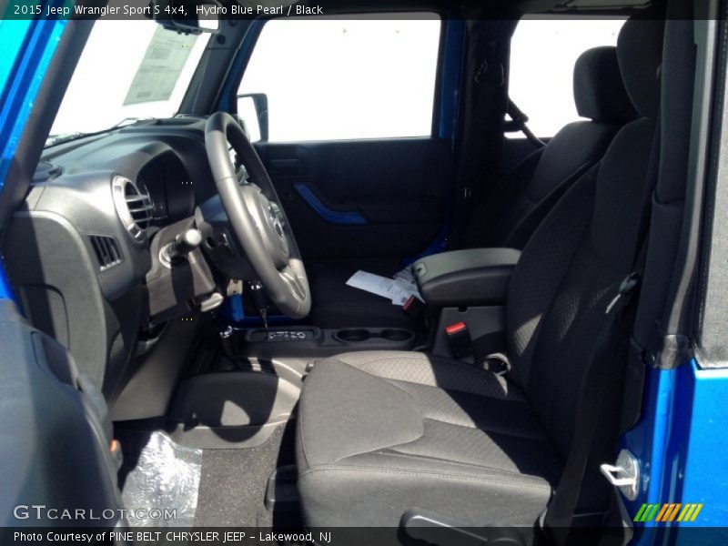 Hydro Blue Pearl / Black 2015 Jeep Wrangler Sport S 4x4